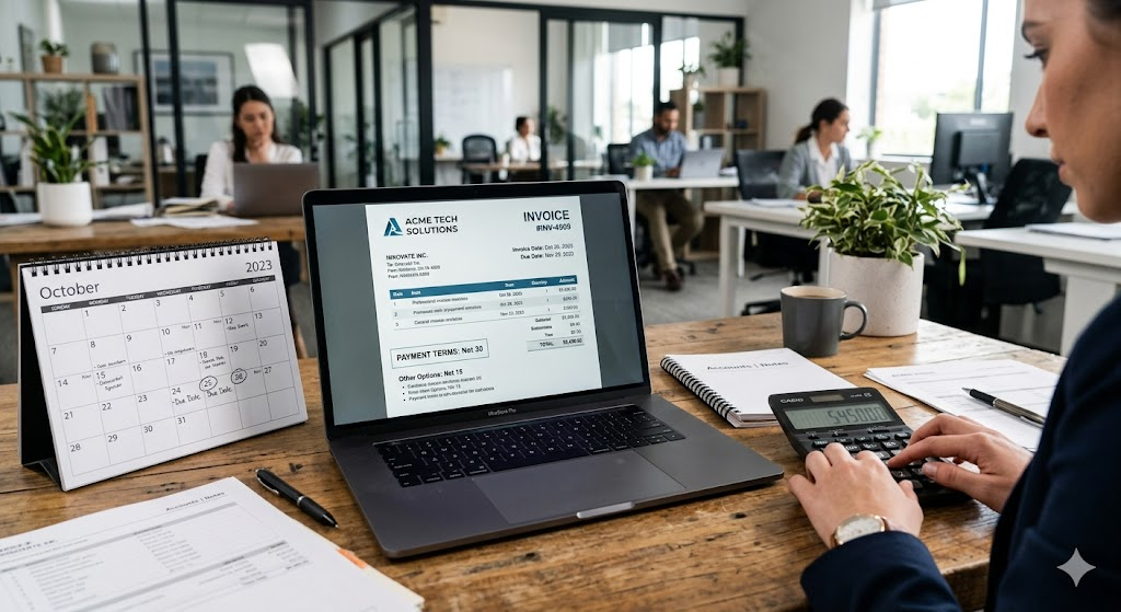 Invoice payment terms and due dates